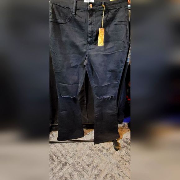 Black Ripped Jeans - Picture 1 of 4